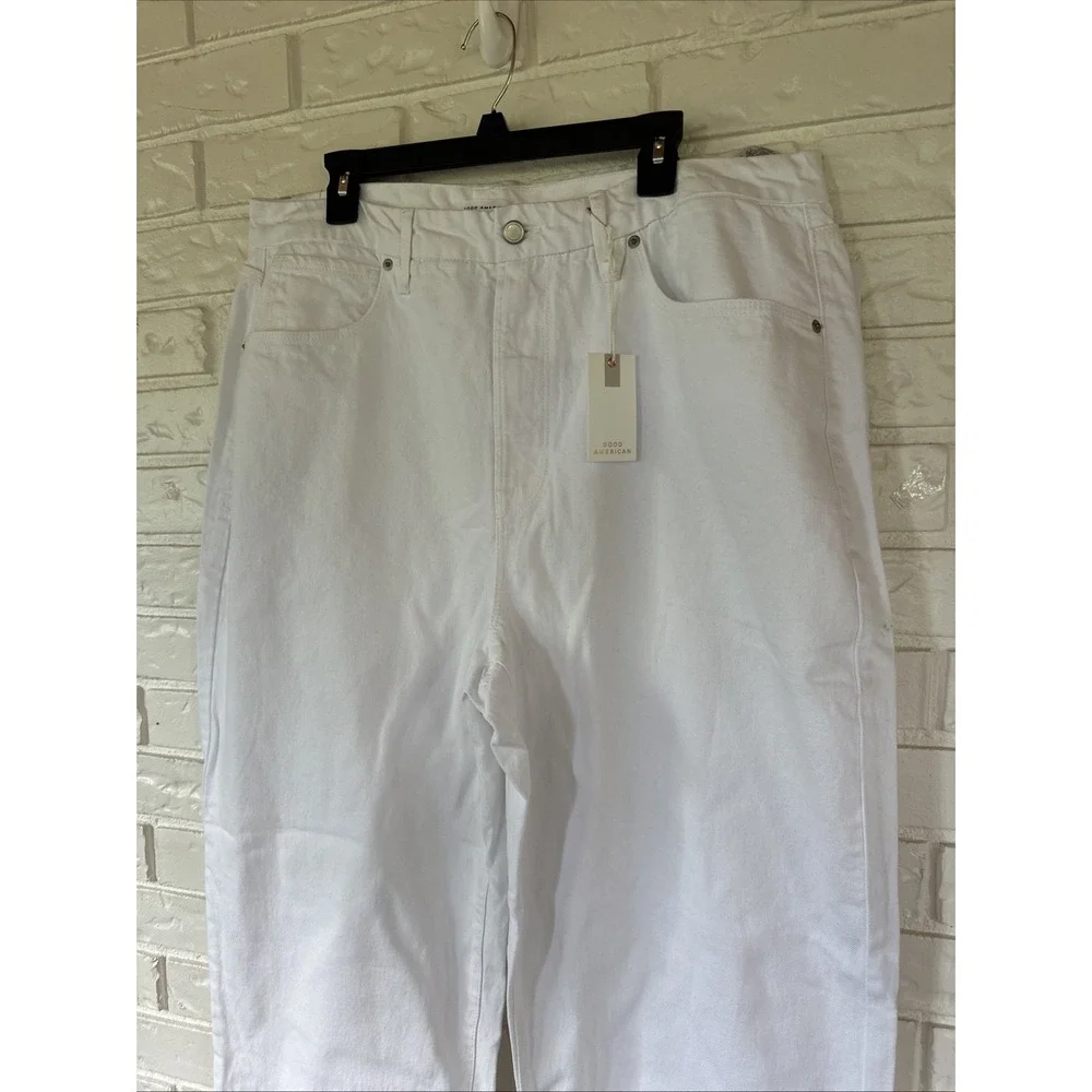 Good American‎ 90s Relaxed White Jeans Size 15 New With Tags